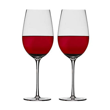 Chefoh Stemware Wine Glass - Comfy Lead-Free Crystal Glasses Perfect for Wedding - Parties and Bar - 27oz | Set of 2